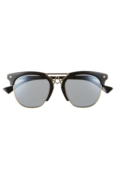 Shop Altuzarra 51mm Round Sunglasses - Black/ Gold