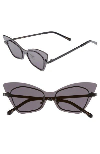 Shop Karen Walker Mrs. Brill 53mm Cat Eye Sunglasses - Black