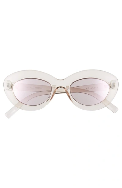Shop Le Specs Fluxus 48mm Cat Eye Sunglasses - Pink Shadow