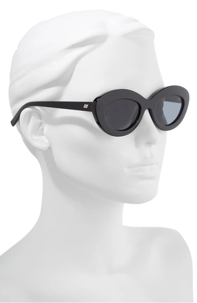 Shop Le Specs Fluxus 48mm Cat Eye Sunglasses - Black