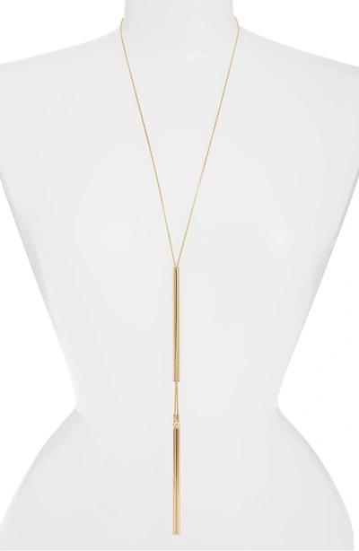 Shop Jenny Bird Forme Lariat Necklace In High Polish Gold