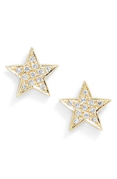 Shop Dana Rebecca Designs 'julianne Himiko' Diamond Star Stud Earrings In Yellow Gold