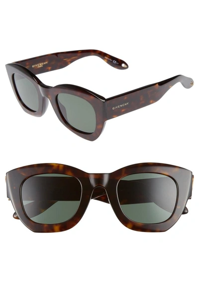 Shop Givenchy 48mm Cat Eye Sunglasses - Dark Havana