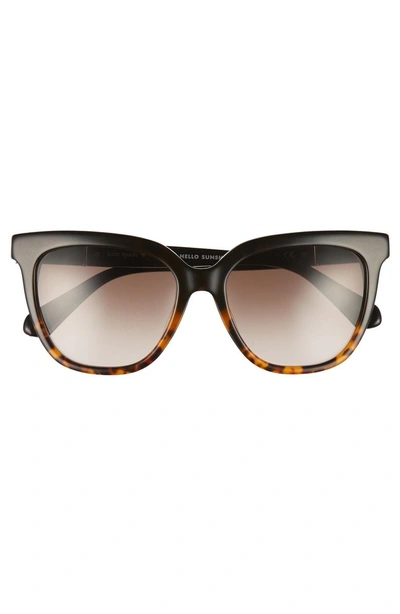 Shop Kate Spade Kahli 53mm Cat Eye Sunglasses - Black Havana