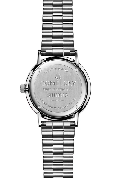 Shop Gomelsky The Agnes Varis Bracelet Watch, 32mm In Silver/ Gold Opaline