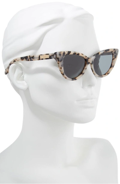 Shop Sonix Kyoto 51mm Cat Eye Sunglasses - Milk Tortoise/ Black Solid