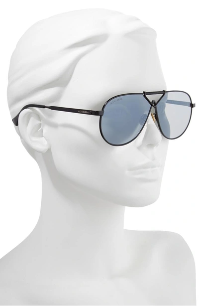 Shop Altuzarra 64mm Aviator Sunglasses - Black/ Black