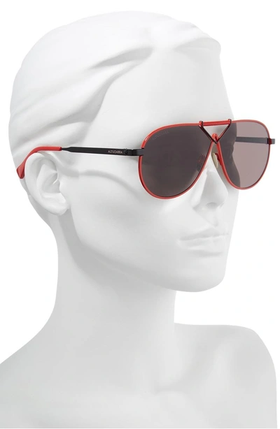 Shop Altuzarra 64mm Aviator Sunglasses - Red/ Black
