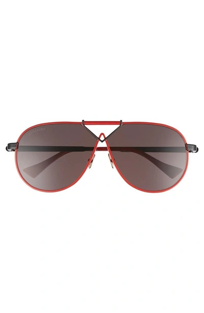 Shop Altuzarra 64mm Aviator Sunglasses - Red/ Black