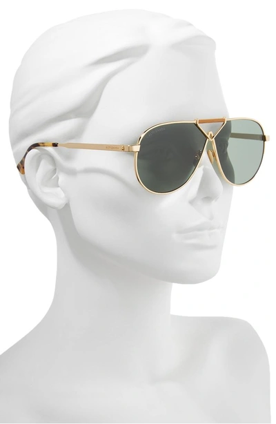 Shop Altuzarra 64mm Aviator Sunglasses - Gold