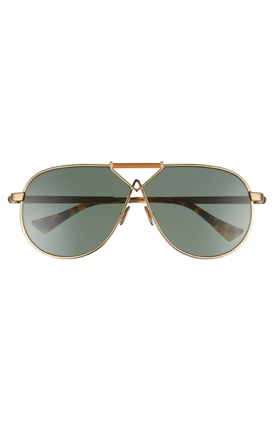 Shop Altuzarra 64mm Aviator Sunglasses - Gold
