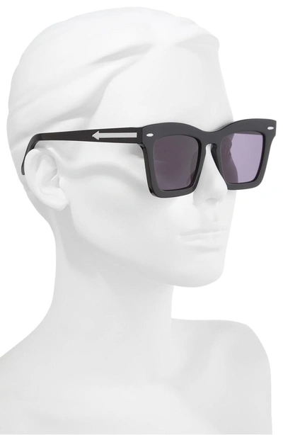 Shop Karen Walker Banks 51mm Rectangular Sunglasses - Black