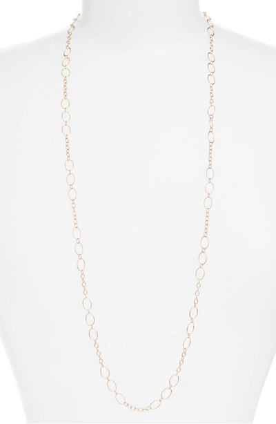 Shop Argento Vivo 36-inch Layering Chain In Rose Gold