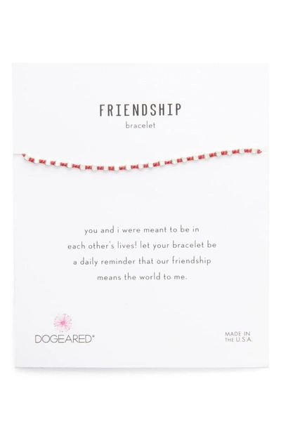 Shop Dogeared Flat Bead Friendship Bracelet In Silver