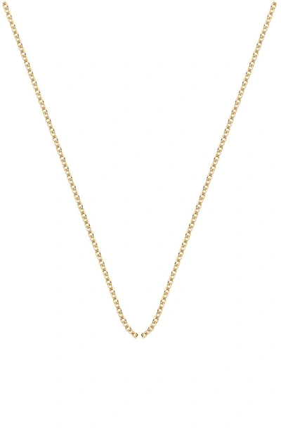 Shop Monica Vinader Rolo Chain Necklace In Yellow Gold