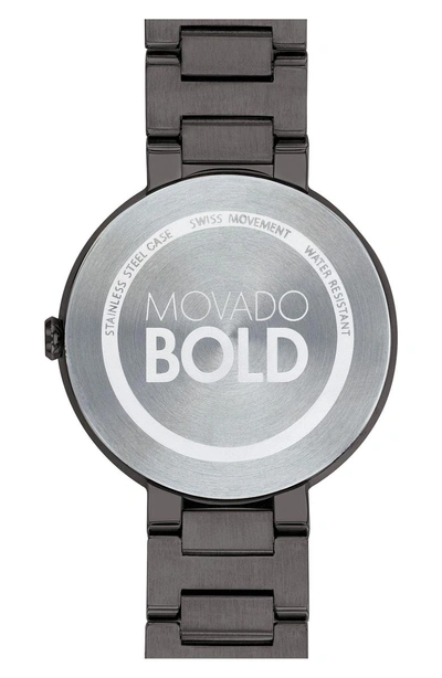 Shop Movado Bold Bracelet Watch, 34mm In Gunmetal