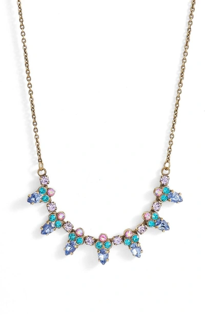 Shop Sorrelli Twinkling Thistle Crystal Necklace In Gold Multi