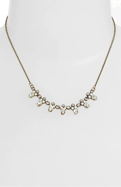 Shop Sorrelli Twinkling Thistle Crystal Necklace In Clear