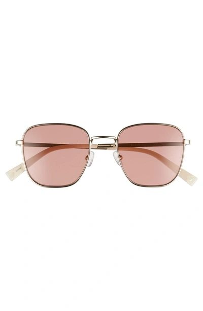 Shop Kendall + Kylie Dana 50mm Square Sunglasses - Light Gold/ Pink Rose