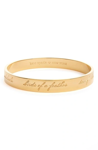 Shop Kate Spade 'idiom - Bridesmaid' Bangle In Gold