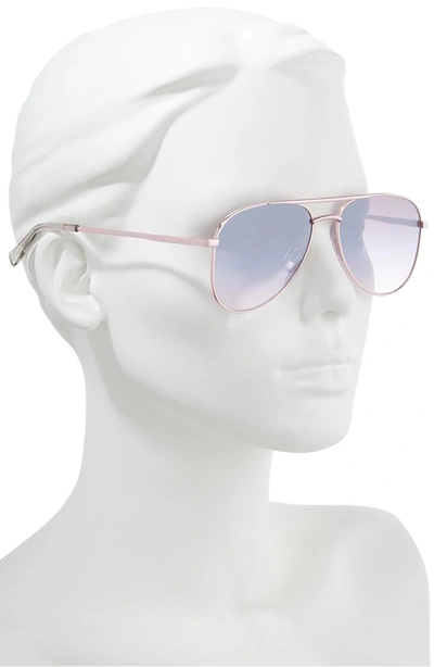 Shop Le Specs Kingdom 57mm Aviator Sunglasses - Rose Gold