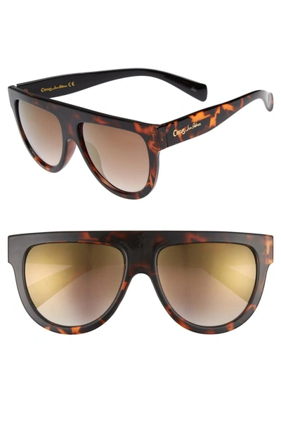 Shop Circus By Sam Edelman 68mm Flat Top Sunglasses - Tortoise/ Black