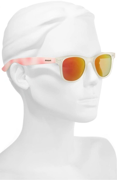 Shop Polaroid 50mm Polarized Sunglasses - Bright Pink