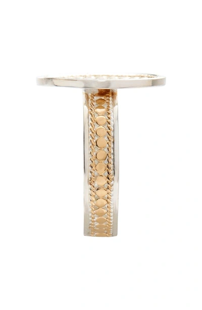 Shop Anna Beck Oval Skinny Band Ring In Gold