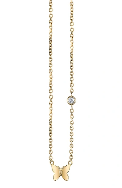 Shop Shy By Se Butterfly Pendant Necklace In Gold