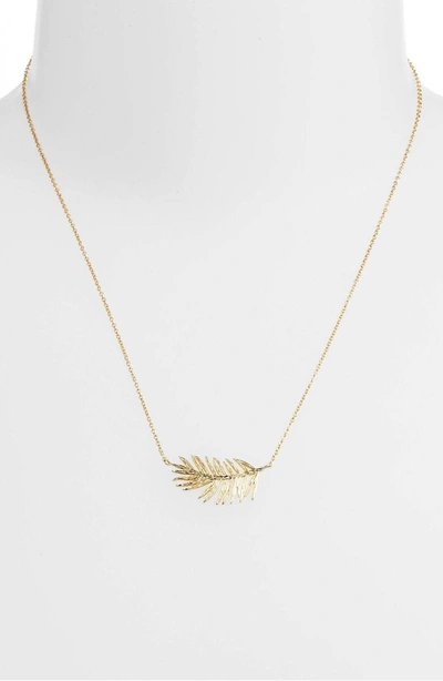 Shop Gorjana Palm Adjustable Necklace In Gold