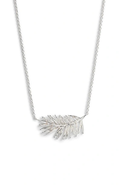 Shop Gorjana Palm Adjustable Necklace In Silver