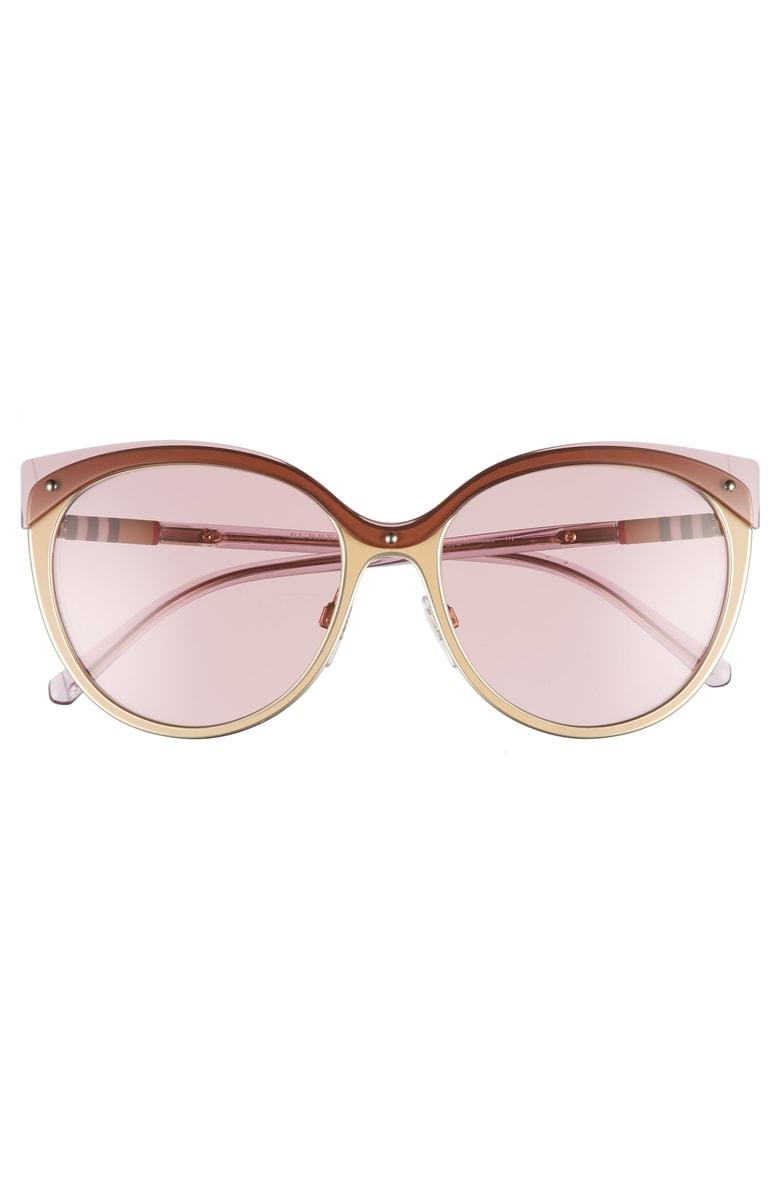 burberry 55mm cat eye sunglasses