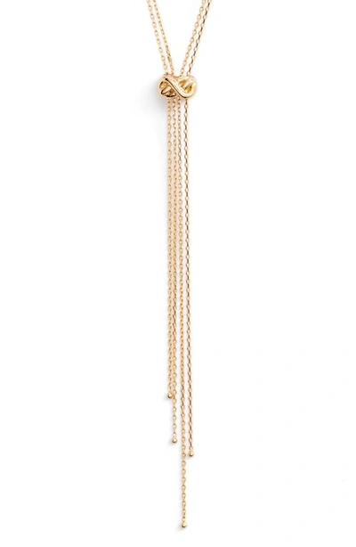 Shop Jules Smith Cory Lariat Necklace In Gold