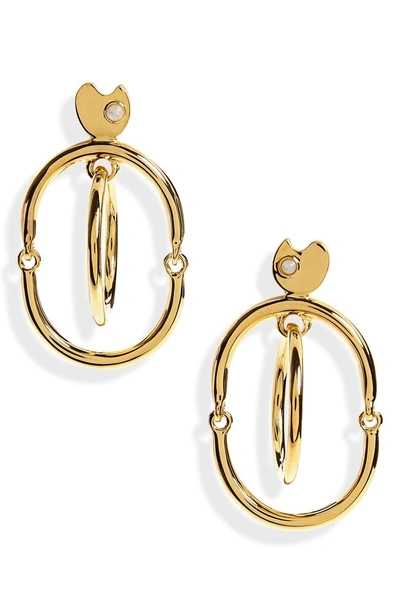 Shop Lizzie Fortunato Galaxy Drop Earrings In Gold Multi