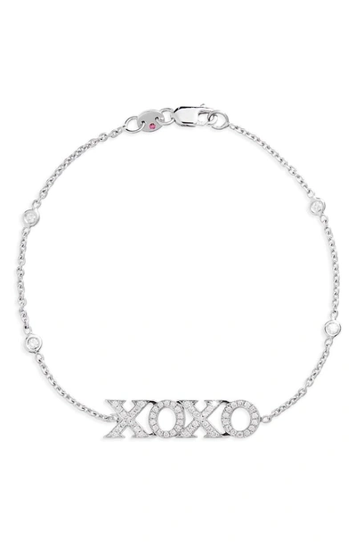 Shop Roberto Coin Xoxo Diamond Bracelet (nordstrom Exclusive) In White Gold