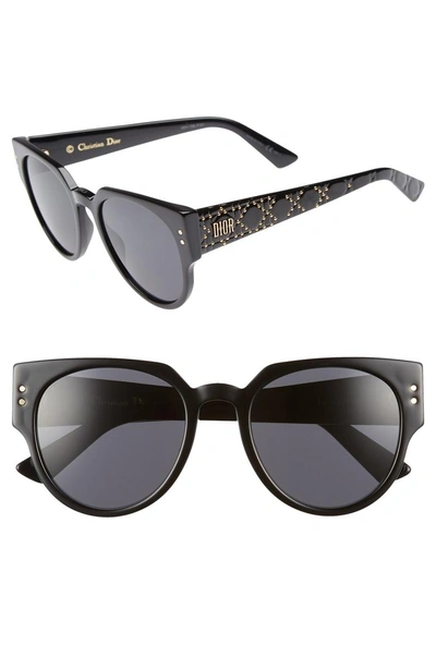 Shop Dior 52mm Cat Eye Sunglasses - Black