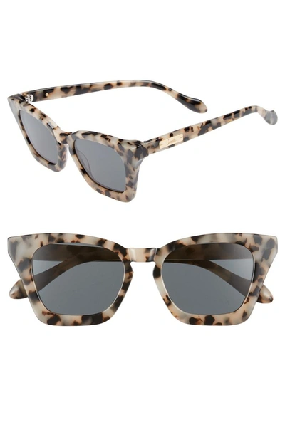 Shop Sonix Ginza 50mm Cat Eye Sunglasses - Milk Tortoise/ Black Solid