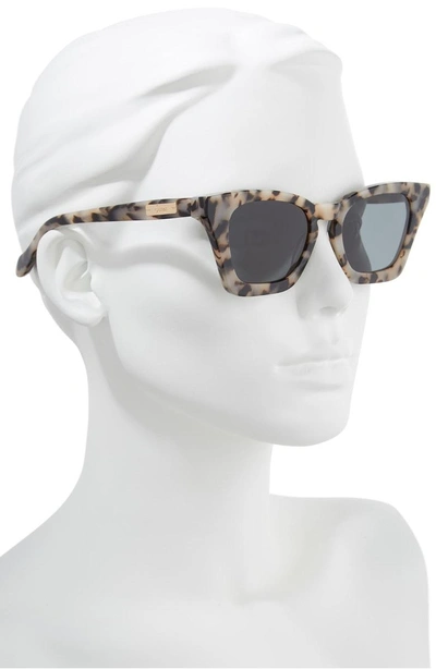 Shop Sonix Ginza 50mm Cat Eye Sunglasses - Milk Tortoise/ Black Solid