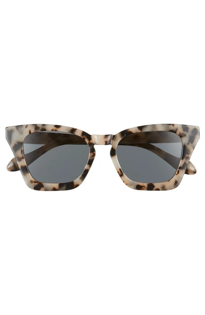 Shop Sonix Ginza 50mm Cat Eye Sunglasses - Milk Tortoise/ Black Solid