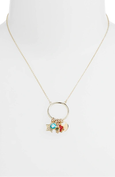 Shop Elise M Cara Charm Pendant Necklace In Gold