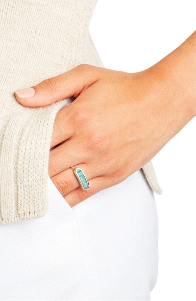 Shop Monica Vinader 'baja' Stone Ring In Silver