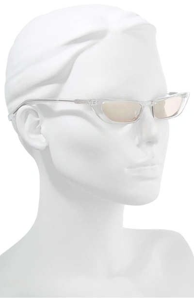 Shop Kendall + Kylie Vivian Extreme 51mm Cat Eye Sunglasses - Crystal/ Golden Hour Gradient