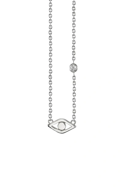 Shop Shy By Se Evil Eye Pendant Necklace In Silver