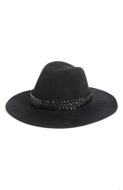 Shop Gigi Burris Millinery Jeannie Rabbit Fur Felt Wide Brim Hat - Black