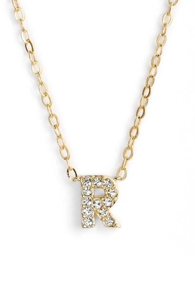 Shop Nadri Initial Pendant Necklace In R Gold