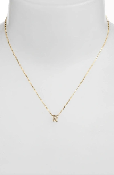 Shop Nadri Initial Pendant Necklace In R Gold