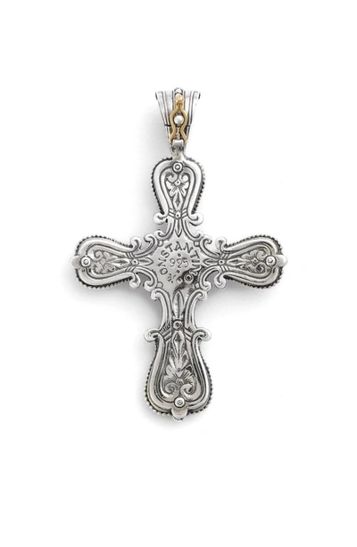 Shop Konstantino 'penelope' Cross Pendant In Silver