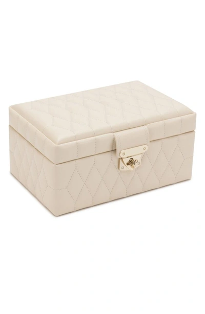 Wolf Caroline Jewelry Case - White In Ivory