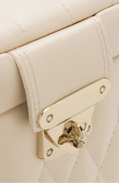 Wolf Caroline Jewelry Case - White In Ivory