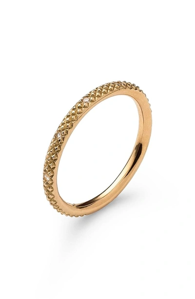 Shop Nora Kogan Miss Evie Diamond Ring In Yellow Gold